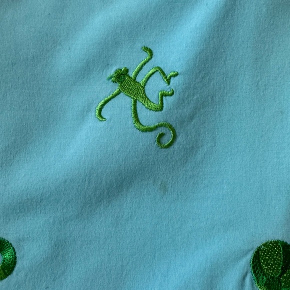 Lilly Pulitzer monkey and beach ball print blue and green summer skirt 6 - Picture 7 of 7